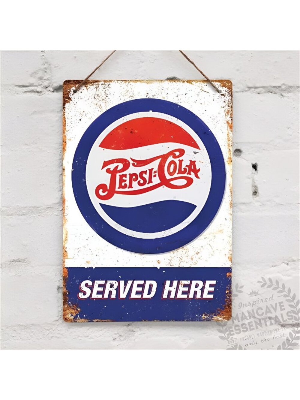 Cola Replica Vintage Garage Kitchen Americana Tin Sign Metal Sign 7.8X11.8 Inch